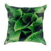 3D подушка Паттерн зеленые листья
