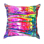 3D подушка Rainbow abstraction