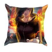 3D подушка Anime girl sunset
