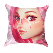 3D подушка Pink anime girl