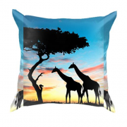 3D подушка Safari sunset