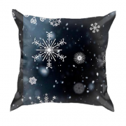 3D подушка Snowflakes pattern 2