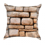 3D подушка Stone wall