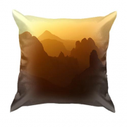3D подушка Mountains sunset
