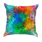 3D подушка Multicolored blots