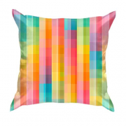 3D подушка Rainbow squares