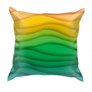 3D подушка Rainbow waves