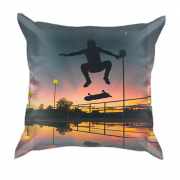 3D подушка Skate and sunset