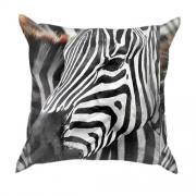 3D подушка зебри