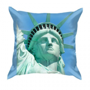 3D подушка Статуя Свободы на голубом