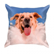 3D подушка щасливий пес