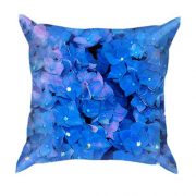 3D подушка Блакитні дрібні квіточки
