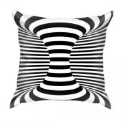 3D подушка абстракция "Зебра"