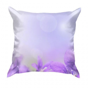 3D подушка с лиловыми цветами