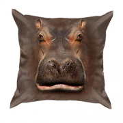 3D подушка з головою бегемота