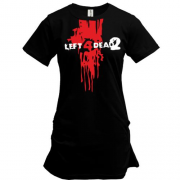 Подовжена футболка Left 4 Dead 2 (кров з шиї)