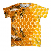 3D футболка з бджолами
