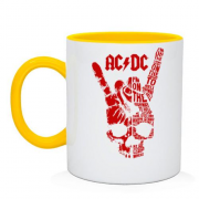 Чашка AC DC череп