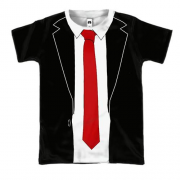 3D футболка Hitman - костюм агента 47