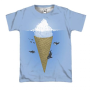 3D футболка Мороженое-айсберг