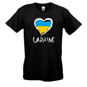 Футболка с надписью "Ukraine" и сердечком