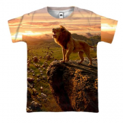 3D футболка Лев на горі предків