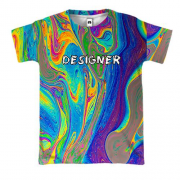 3D футболка с разводами "Designer"