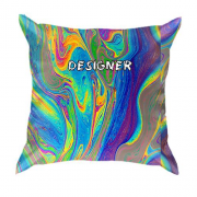 3D подушка с разводами "Designer"