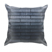 3D подушка с кирпичной стеной "Строитель"