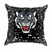 3D подушка Чорний водяний тигр