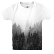 Дитяча 3D футболка «Туманний ліс»