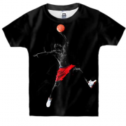 Детская 3D футболка с баскетболистом