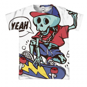3D футболка Yeah skate skull