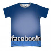 3D футболка the facebook