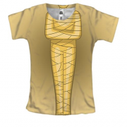 Женская 3D футболка с телом мумии