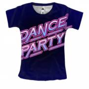Женская 3D футболка Dance Party