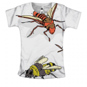 Жіноча 3D футболка з комахами