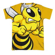 3D футболка с пчелой качком