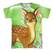 3D футболка з маленьким оленям