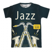 3D футболка Jazz music fest