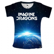 Женская 3D футболка Imagine Dragons WORLD