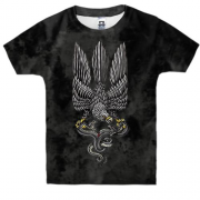 Дитяча 3D футболка з птицею гербом України