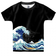 Дитяча 3D футболка з хвилями