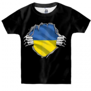 Детская 3D футболка Ukrainian inside