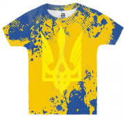 Детская 3D футболка с Гербом Украины (2)