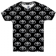 Детская 3D футболка с логотипом Toyota