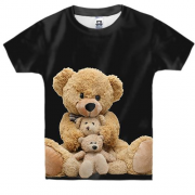 Дитяча 3D футболка з ведмедиками Тедді