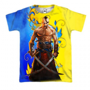 3D футболка Казак с мечами