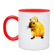 Чашка с желтой крысой