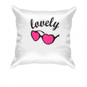 Подушка с розовыми очками Lovely